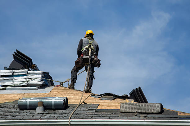 Professional Roofing technician working in Sag Harbor, NY